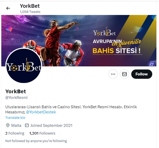 Yorkbet Twitter